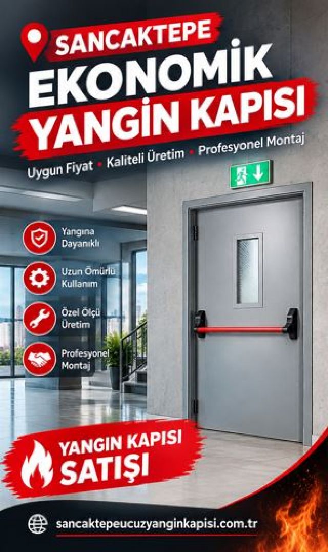 Sancaktepe Ekonomik Yangın Kapısı Satışı | Uygun Fiyatlı Yangın Kapısı