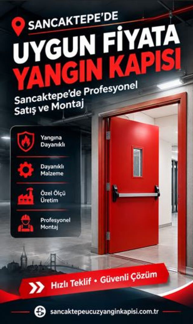 Sancaktepe Ucuz Yangın Kapısı İmalatı ve Satışı | Ekonomik Çözümler
